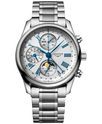 Longines - Men's Swiss Automatic Chronograph Master Stainless Steel Bracelet Watch 40mm