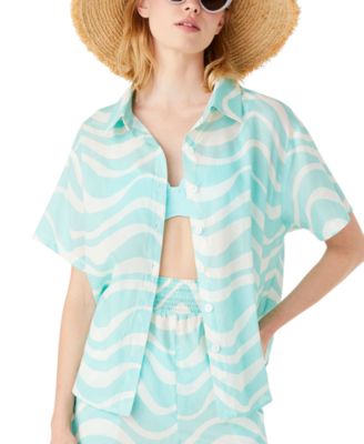 kate spade new york - Women's Cotton Cover-Up Shirt
