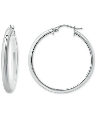 Giani Bernini - Polished Small Hoop Earrings in Sterling Silver, 20mm