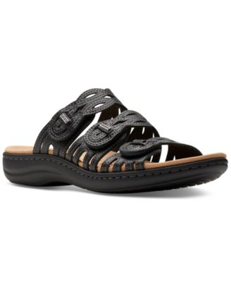 Clarks - Laurieann Ruby Scalloped Strap Slide Sandals