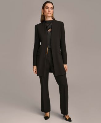 Donna Karan New York - Women's Collarless Hardware Blazer
