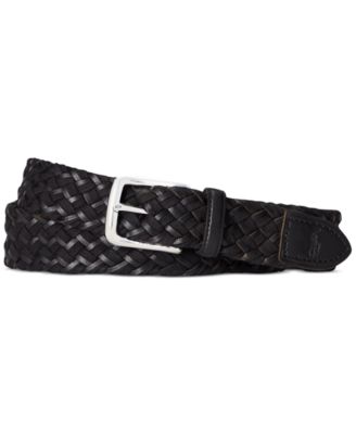 Polo Ralph Lauren - Men's Braided Leather & Cotton Belt