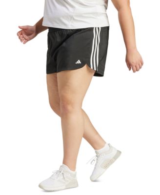 adidas - Plus Size High-Waisted Woven Pacer Shorts