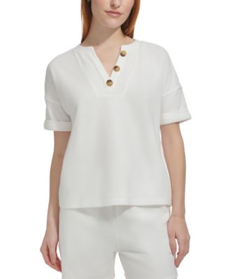 Marc New York - Women's French Terry Henley Top