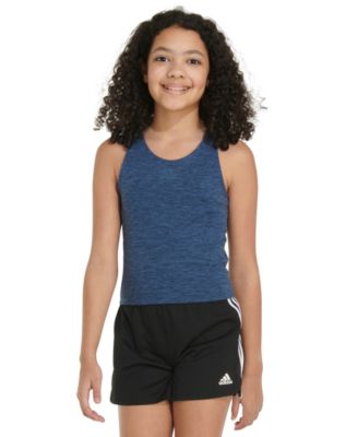 adidas - Big Girls Sleeveless M&eacute;lange Training Tank Top