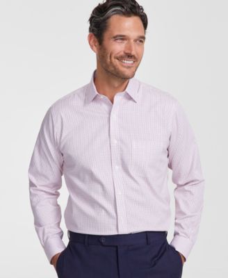Brooks Brothers - Men's Regular-Fit Check Pinpoint Dress Shirt