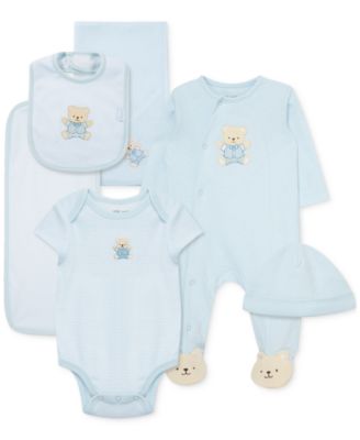 Little Me - Baby Boys Cute Bear Cotton Gift Box Set