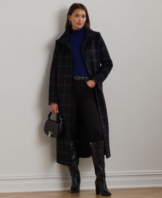Lauren Ralph Lauren - Women's Single-Breasted Stand-Collar Maxi Coat