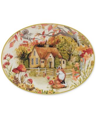 Certified International - Woodland Critters Oval Platter
