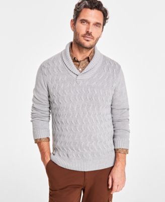 Club Room - Men's Chunky Shawl Collar Sweater