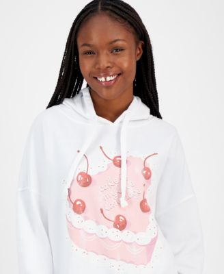 Grayson Threads, The Label - Juniors' Cake Is My Love Language Graphic Hoodie