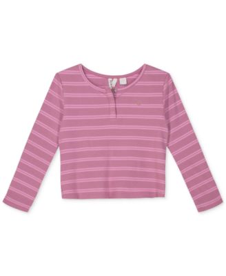 Roxy - Big Girls As It Was Striped Henley T-Shirt