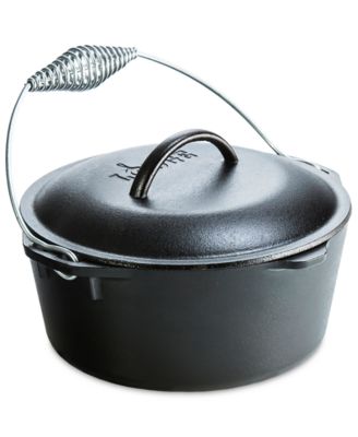 Lodge Cast Iron - 5-Qt. Cast Iron Dutch Oven with Bail Handle