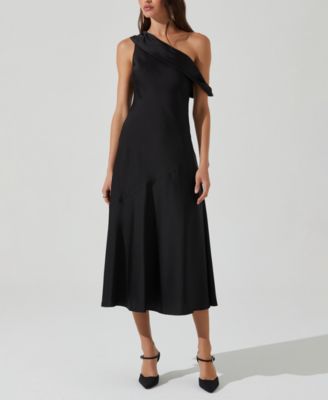 ASTR the Label - Women's Orissa Asymmetric-Neck Dress