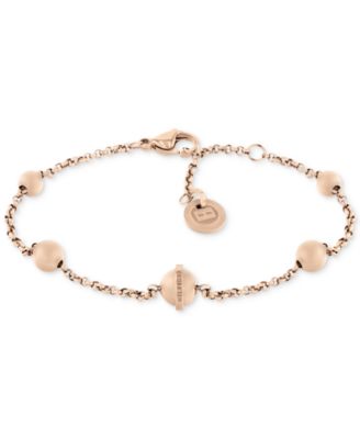 Tommy Hilfiger - Gold-Tone Stainless Steel Orb Station Bracelet