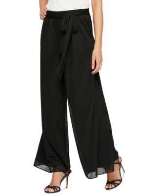 Alex Evenings - Sash-Belt Wide-Leg Pants