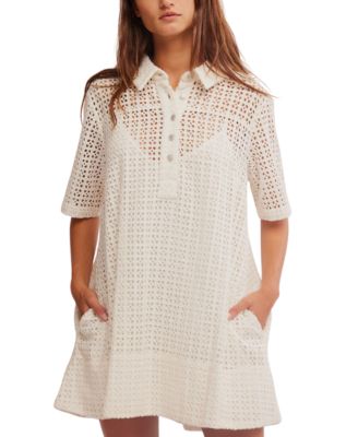 Free People - Women's Remino Eyelet Mini Dress