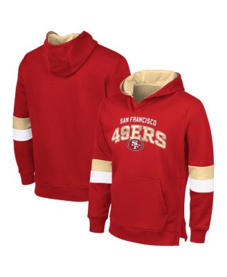 G-III Sports by Carl Banks - Men's Scarlet/Gold San Francisco 49ers Adaptive Faceoff Pullover Hoodie