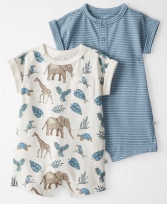 Carter's - Baby Boys 2-Pc. Rompers Set