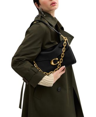 COACH - Chain Tabby Leather Small Shoulder Bag