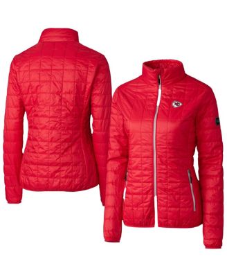 Cutter & Buck - Women's Red Kansas City Chiefs Rainier PrimaLoft Eco Insulated Full-Zip Puffer Jacket