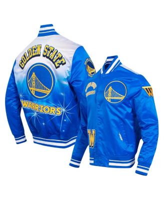Pro Standard - Men's Royal Golden State Warriors Sublimated Satin Full-Snap Jacket