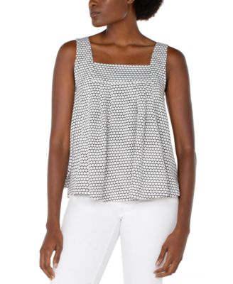Liverpool Los Angeles - Women's Sleeveless Square-Neck Knit Top