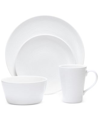 Noritake - Navy-On-Navy Swirl Collection 4-Pc. Coupe Place Setting