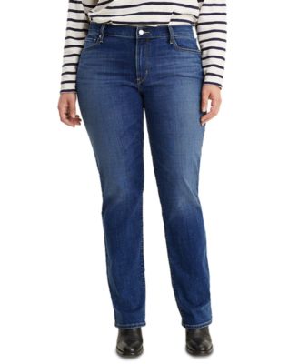 Levi's - Petite Plus Size 414 Relaxed Fit Straight Leg Jeans