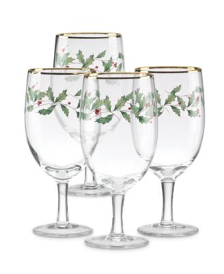 Lenox - Holiday 4-piece Iced Beverage Glass Set