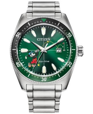 Citizen - Men's Disney Mickey Mouse Stainless Steel Bracelet Watch 43mm