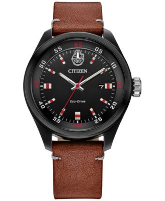 Citizen - Men's Star Wars Chewbacca Brown Leather Strap Watch 43mm