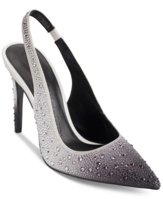 KARL LAGERFELD PARIS - Women's Slip-On Pointed-Toe Slingback Pumps