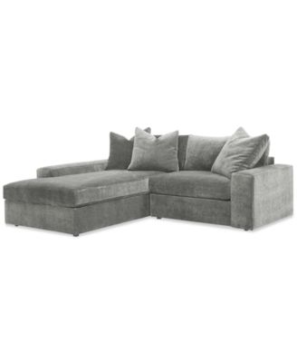Furniture - Michola 2-Pc. Fabric Sectional with Chaise