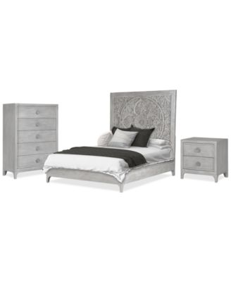 Furniture - Boho Chic Full 3-Pc. Bedroom set (Bed, Chest & Nightstand)