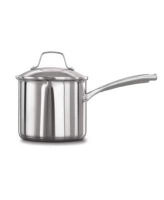 Calphalon - Classic Stainless Steel Covered Saucepan, 3.5 Qt.
