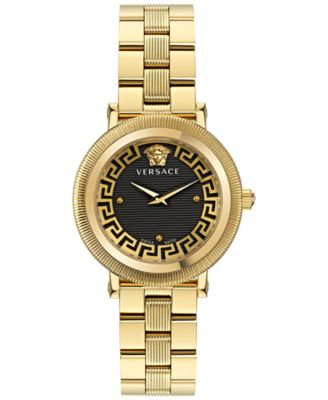 Versace - Women's Swiss Greca Flourish Gold Ion Plated Stainless Steel Bracelet Watch 35mm