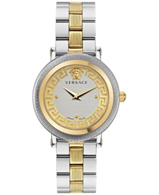 Versace - Women's Swiss Greca Flourish Two-Tone Stainless Steel Bracelet Watch 35mm