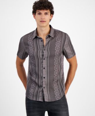 GUESS - Men's Mosaic Stripe Shirt