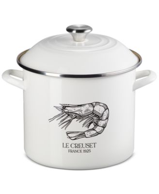 Le Creuset - Enamel-on-Steel 10-Qt. Covered Shrimp Seafood Stockpot