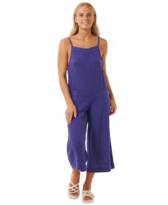 Rip Curl - Juniors' Crinkled Premium Cropped Surf Jumpsuit