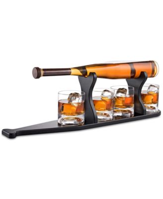 The Wine Savant - Baseball Decanter & Glass Set with Stand