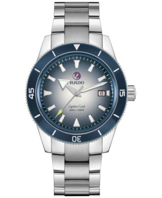 Rado - Men's Swiss Automatic Captain Cook Stainless Steel Bracelet Watch 42mm