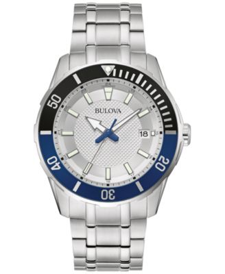 Bulova - Men's Stainless Steel Bracelet Watch 42mm