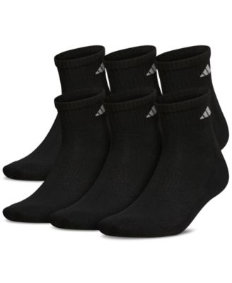 adidas - Men's Athletic 6-Pk. Cushioned Quarter Socks