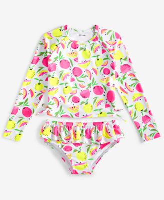 Epic Threads - Little Girls Citrus Rash Guard & Bottoms Set