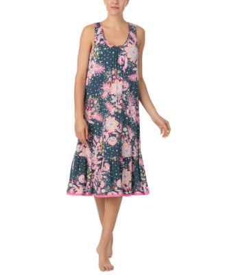 Ellen Tracy - Women's Printed Flounce-Hem Nightgown