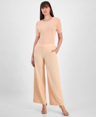 Tahari ASL - Women's Mid-Rise Wide-Leg Pants