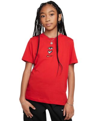 Nike - Big Kids Sportswear Short-Sleeve Cotton T-Shirt
