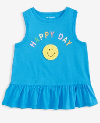 Epic Threads - Toddler Girls Happy Day Ruffled Tank Top